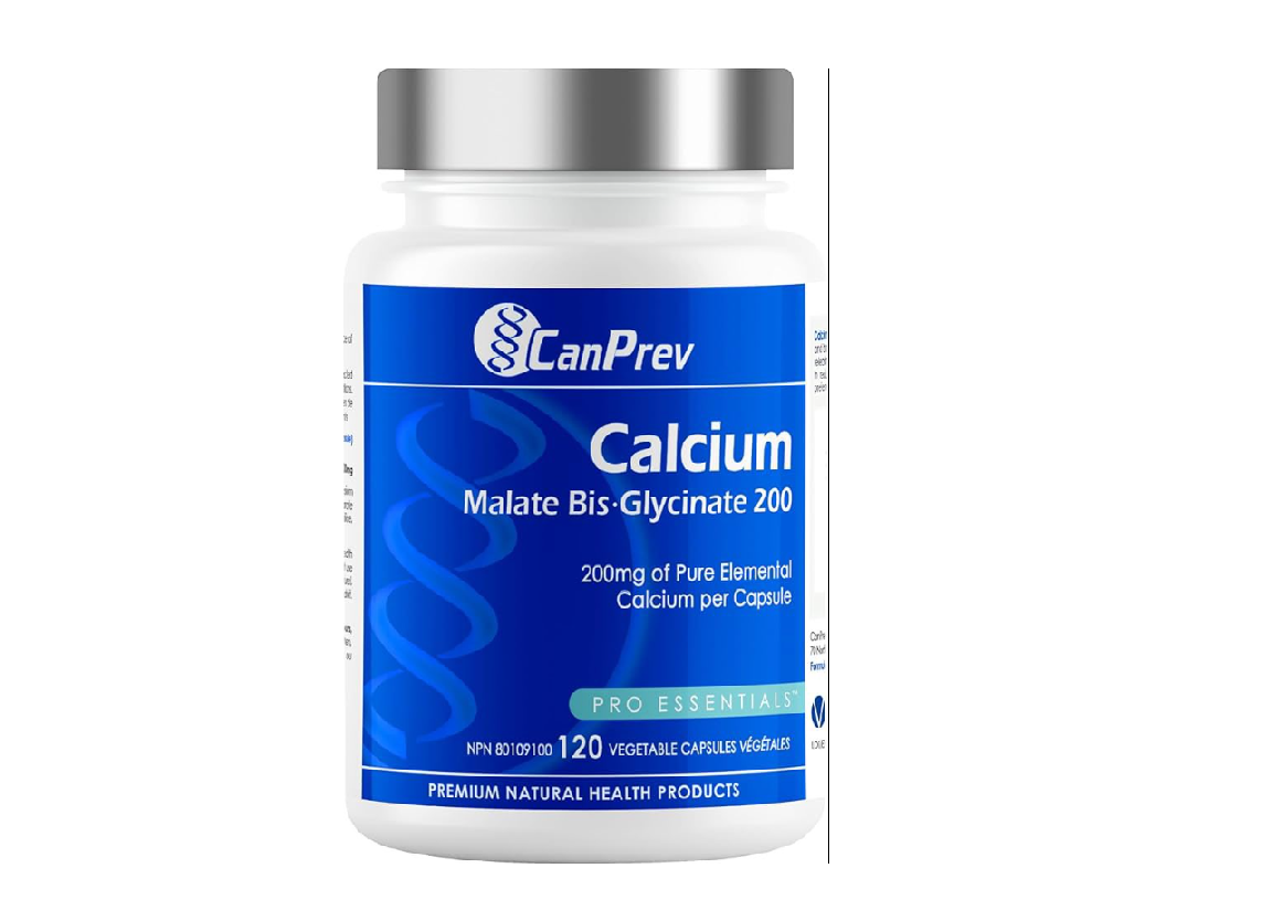 Canprev Calcium Malate Bis-glycinate - viên uống canxi hữu cơ cho bé từ 9 tuổi đến người lớn-120 viên