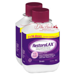 RestoraLAX - thực phẩm hỗ trợ táo bón dạng bột - set 2*36 liều