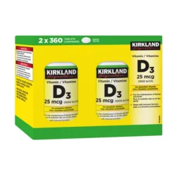 Viên uống bổ sung vitamin D 1000IU Kirkland - 2*360 viên