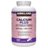 Viên uống tăng cường Canxi và vitamin D3 - Kirkland Calcium Plus - 500 viên - Order