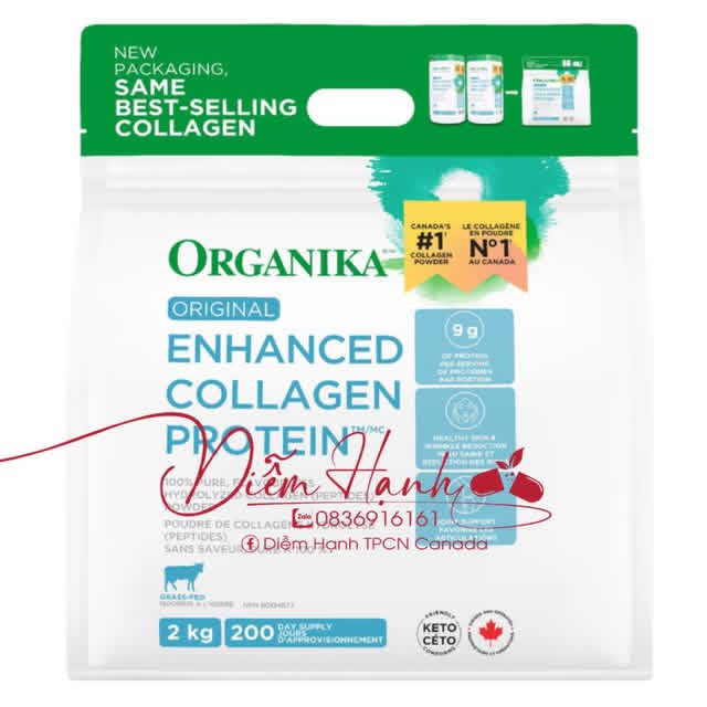 Bột Enhanced Collagen Protein - Organika 2kg