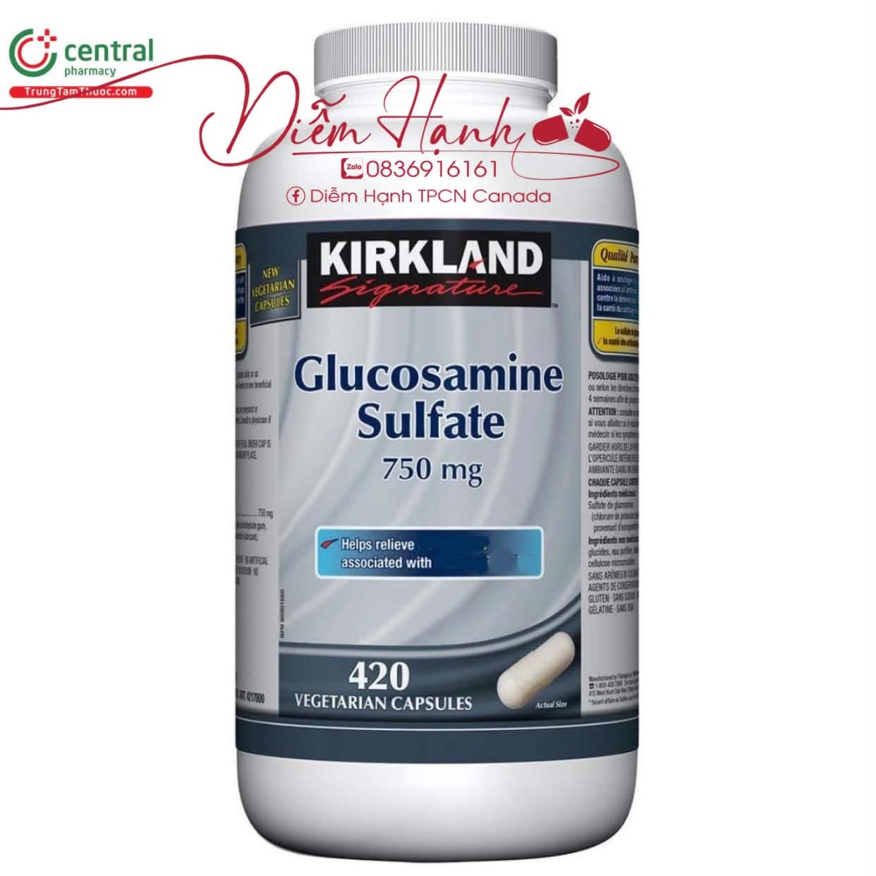 Viên uống hỗ trợ xương khớp Glucosamine Sulfate 750mg - 420 viên
