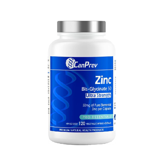 Viên uống bổ sung kẽm hữu cơ - Zinc Bisglycinate 50mg - Canprev - hộp 120 viên