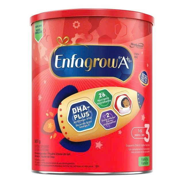 Sữa Enfagrow Canada A+ Mẫu Mới - dành cho bé từ 1-5 Tuổi - hộp 907g - vị vani